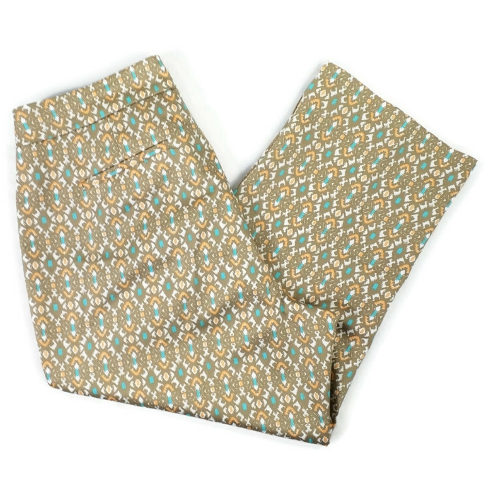 Ruby Road Multicolor Print Cropped Casual Flat Fr… - image 6